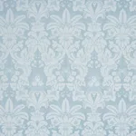 Schumacher 87094 Kennedy Damask Robin's Egg fabric swatch