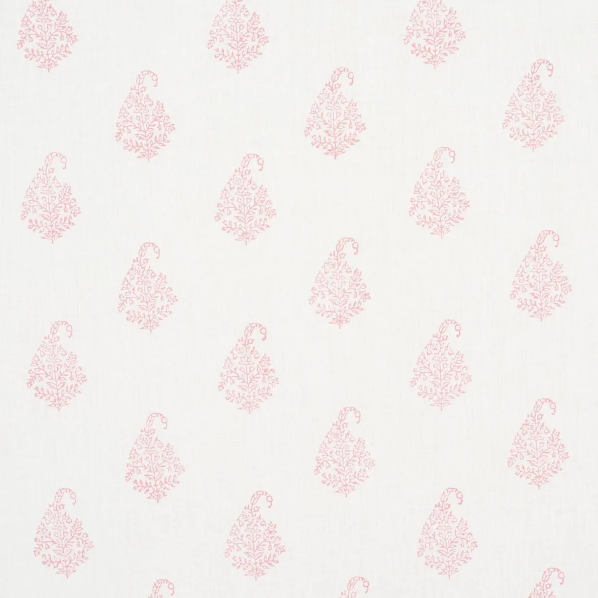 Schumacher 181353 Kerala Paisley Blush fabric swatch