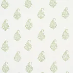 Schumacher 181351 Kerala Paisley Leaf fabric swatch