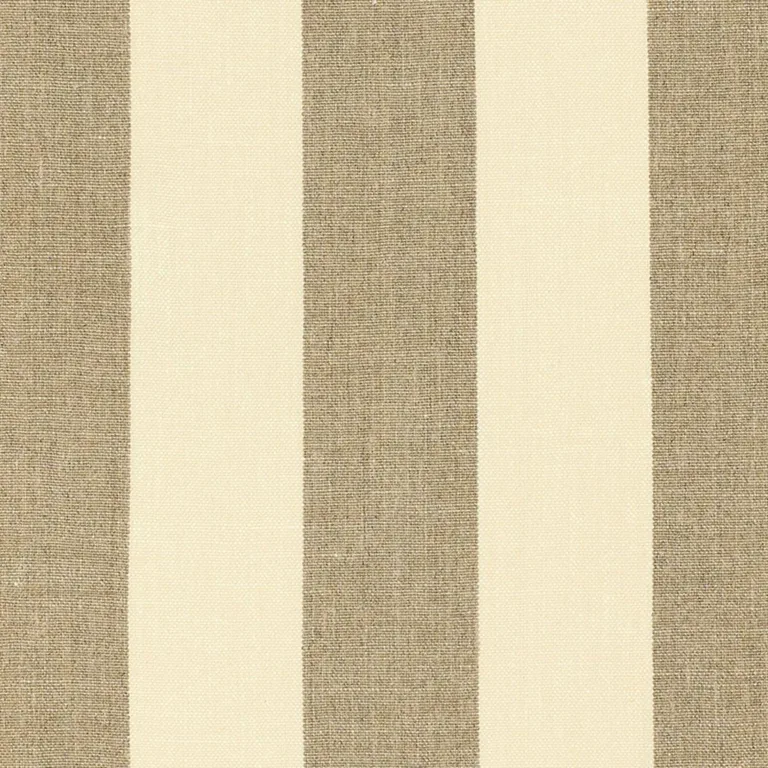 Schumacher 62050 Kerry Linen Stripe Natural fabric swatch