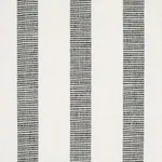 Schumacher 77566 Ketley Performance Stripe Black fabric swatch