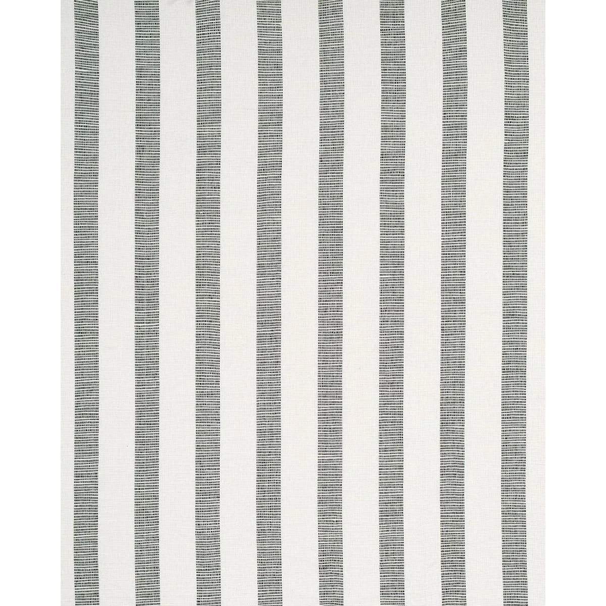 Schumacher 77566 Ketley Performance Stripe Black fabric swatch