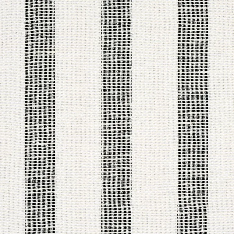 Schumacher 77566 Ketley Performance Stripe Black fabric swatch