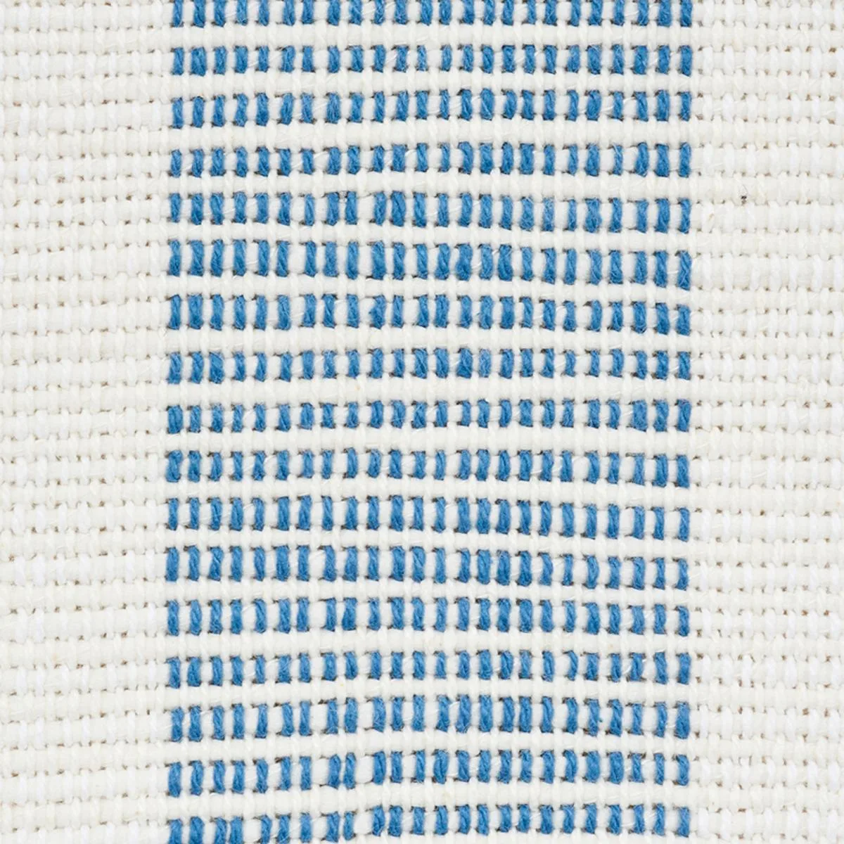 Schumacher 77562 Ketley Performance Stripe Blue fabric swatch