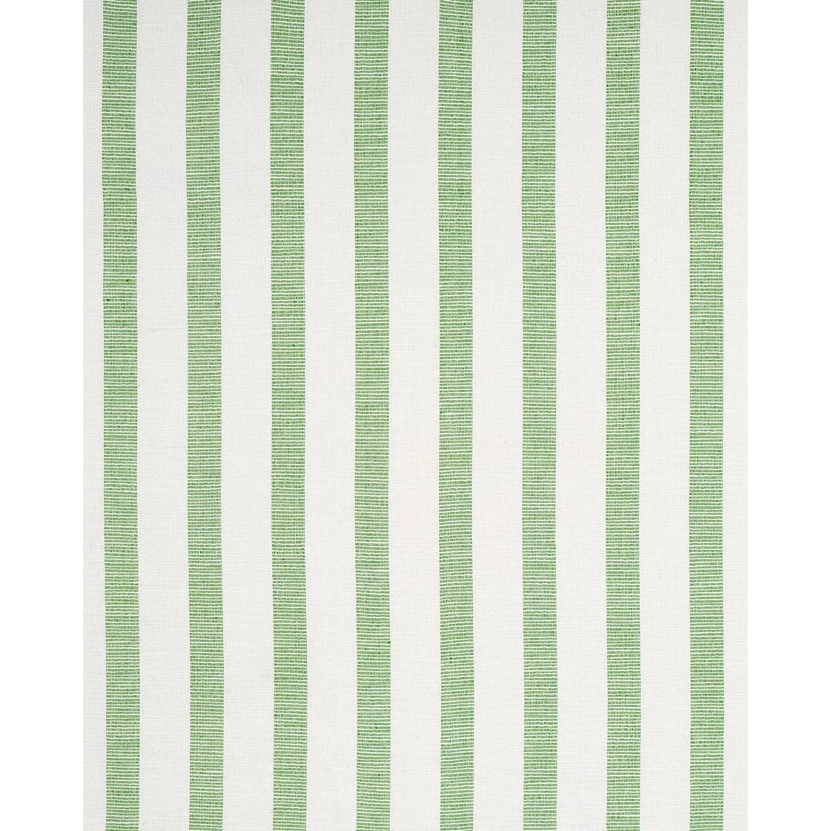 Schumacher 77565 Ketley Performance Stripe Green fabric swatch