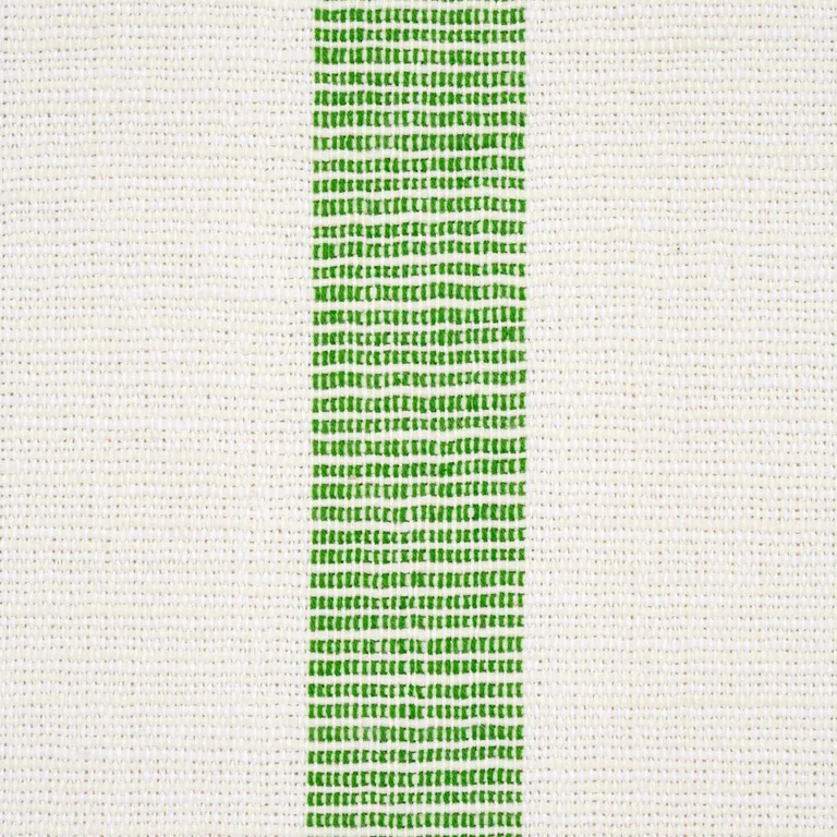 Schumacher 77565 Ketley Performance Stripe Green fabric swatch