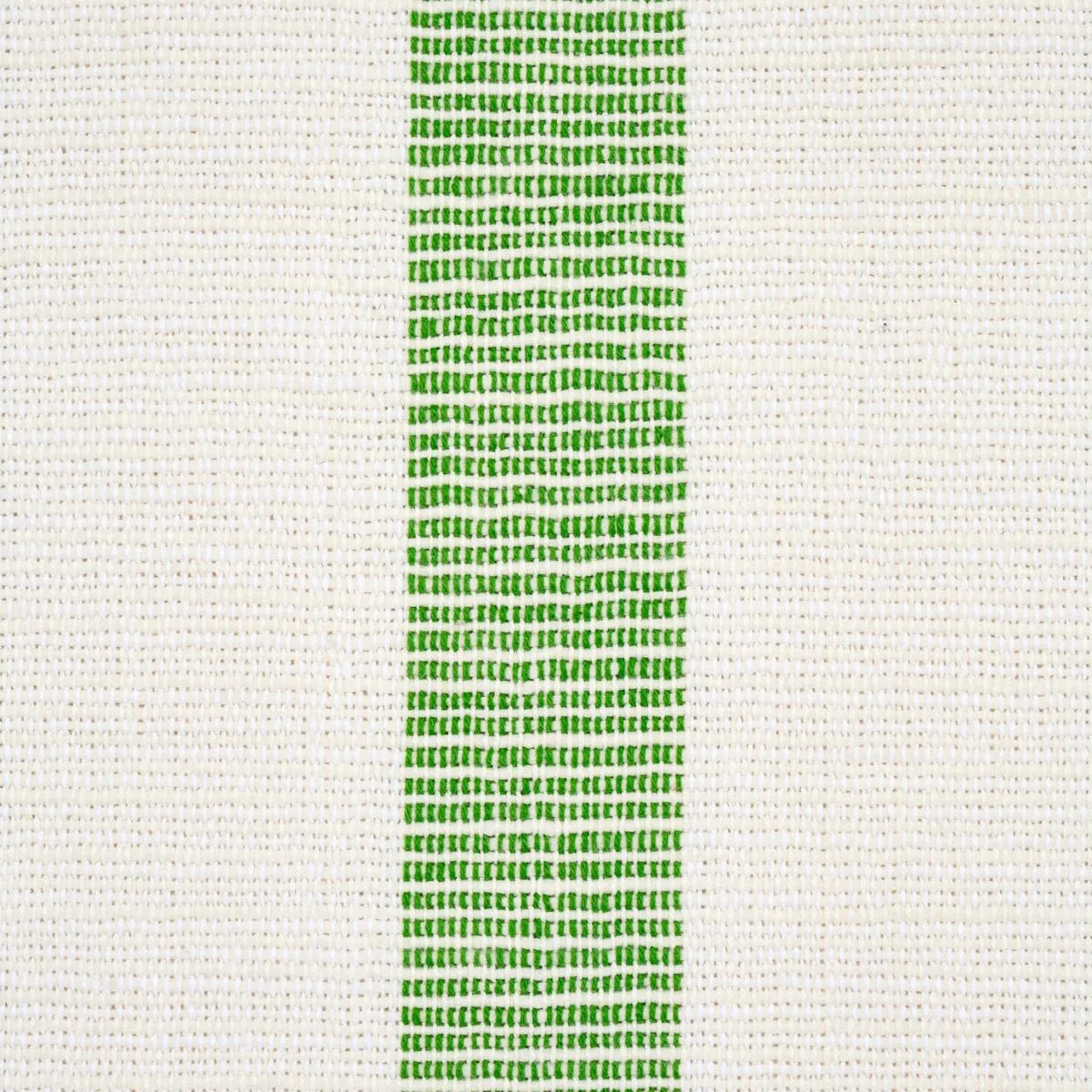 Schumacher 77565 Ketley Performance Stripe Green fabric swatch
