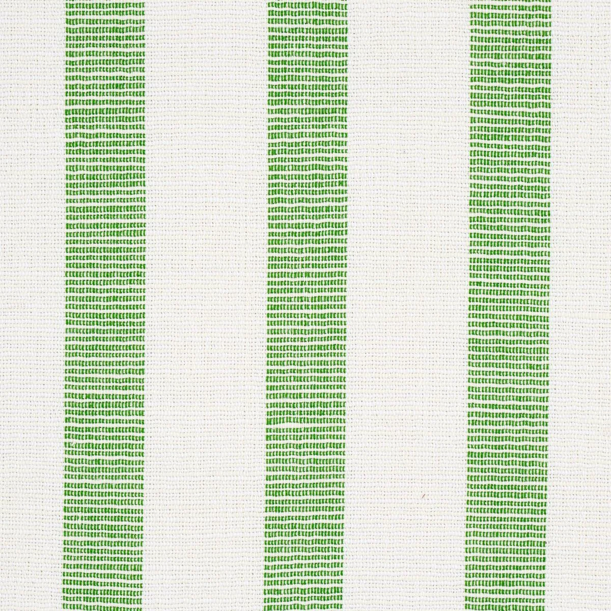 Schumacher 77565 Ketley Performance Stripe Green fabric swatch