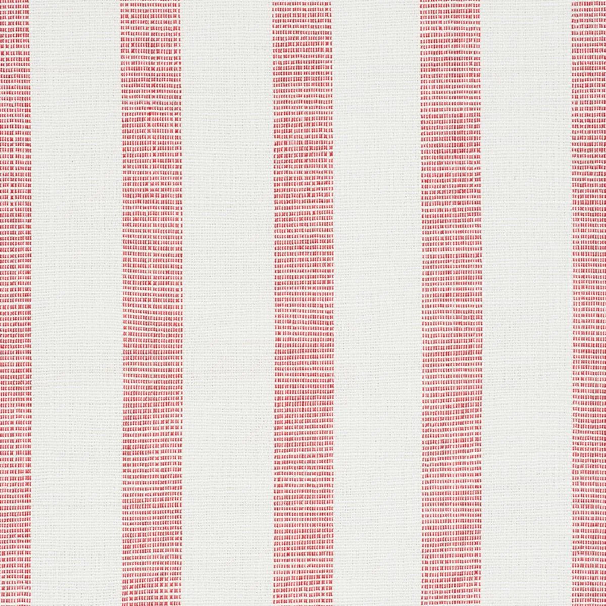 Schumacher 77561 Ketley Performance Stripe Red fabric swatch