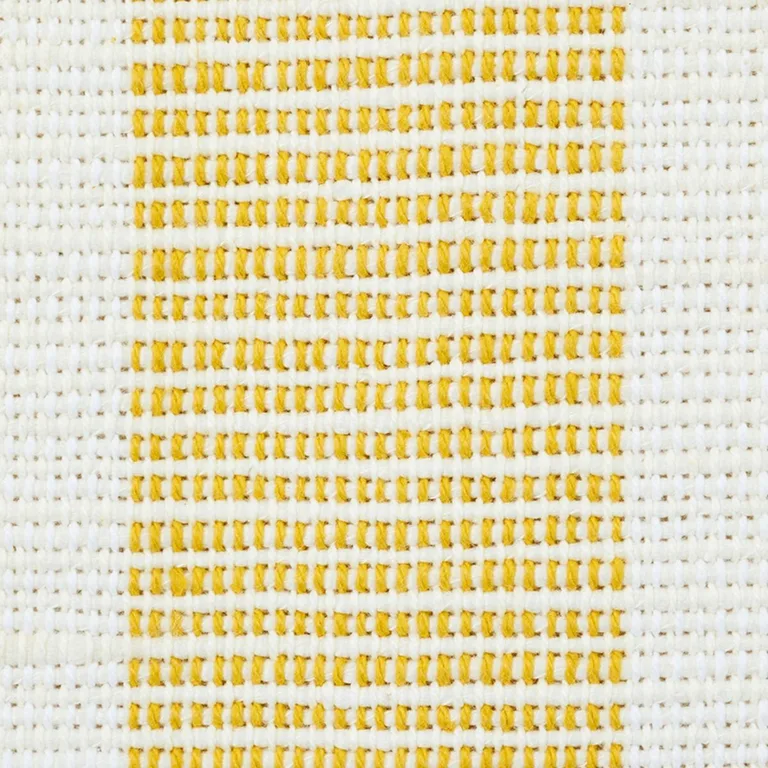 Schumacher 77563 Ketley Performance Stripe Yellow fabric swatch