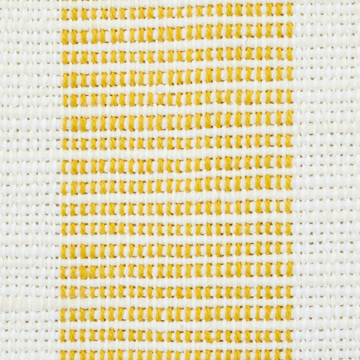 Schumacher 77563 Ketley Performance Stripe Yellow fabric swatch