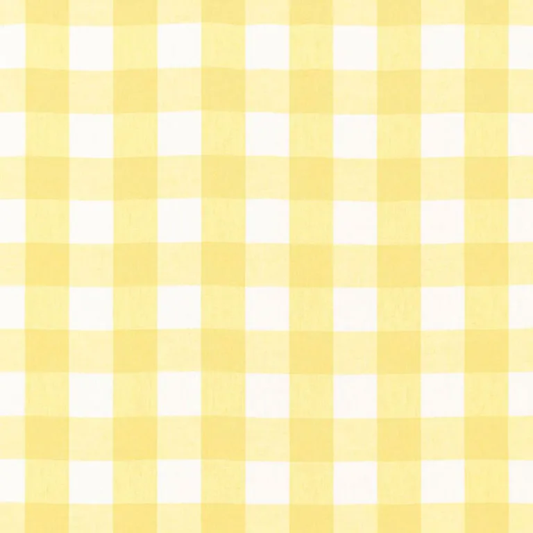 Schumacher 68013 Key West Check Sunflower fabric swatch