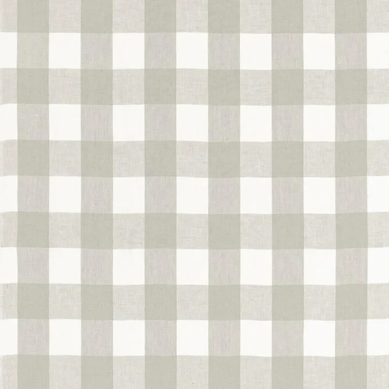 Schumacher 68018 Key West Check Zinc fabric swatch