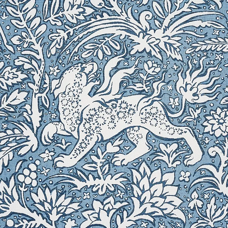 Schumacher 2603275 Khan's Park Chambray fabric swatch