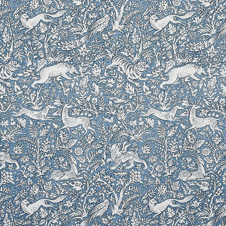 Schumacher 2603275 Khan's Park Chambray fabric swatch