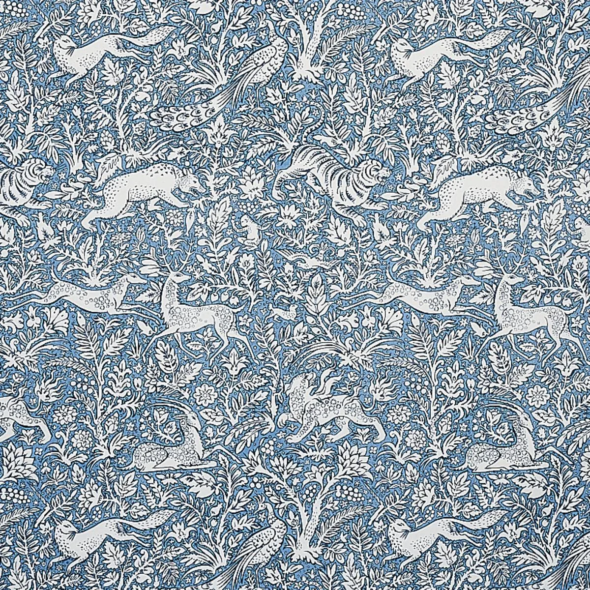 Schumacher 2603275 Khan's Park Chambray fabric swatch
