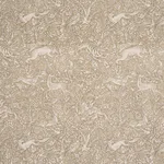Schumacher 2603274 Khan's Park Gray Beige fabric swatch