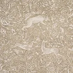 Schumacher 2603274 Khan's Park Gray Beige fabric swatch