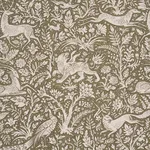 Schumacher 2603272 Khan's Park Khaki Olive fabric swatch