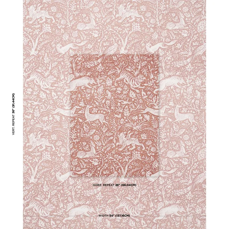 Schumacher 2603277 Khan's Park Mediterranean Spice fabric swatch