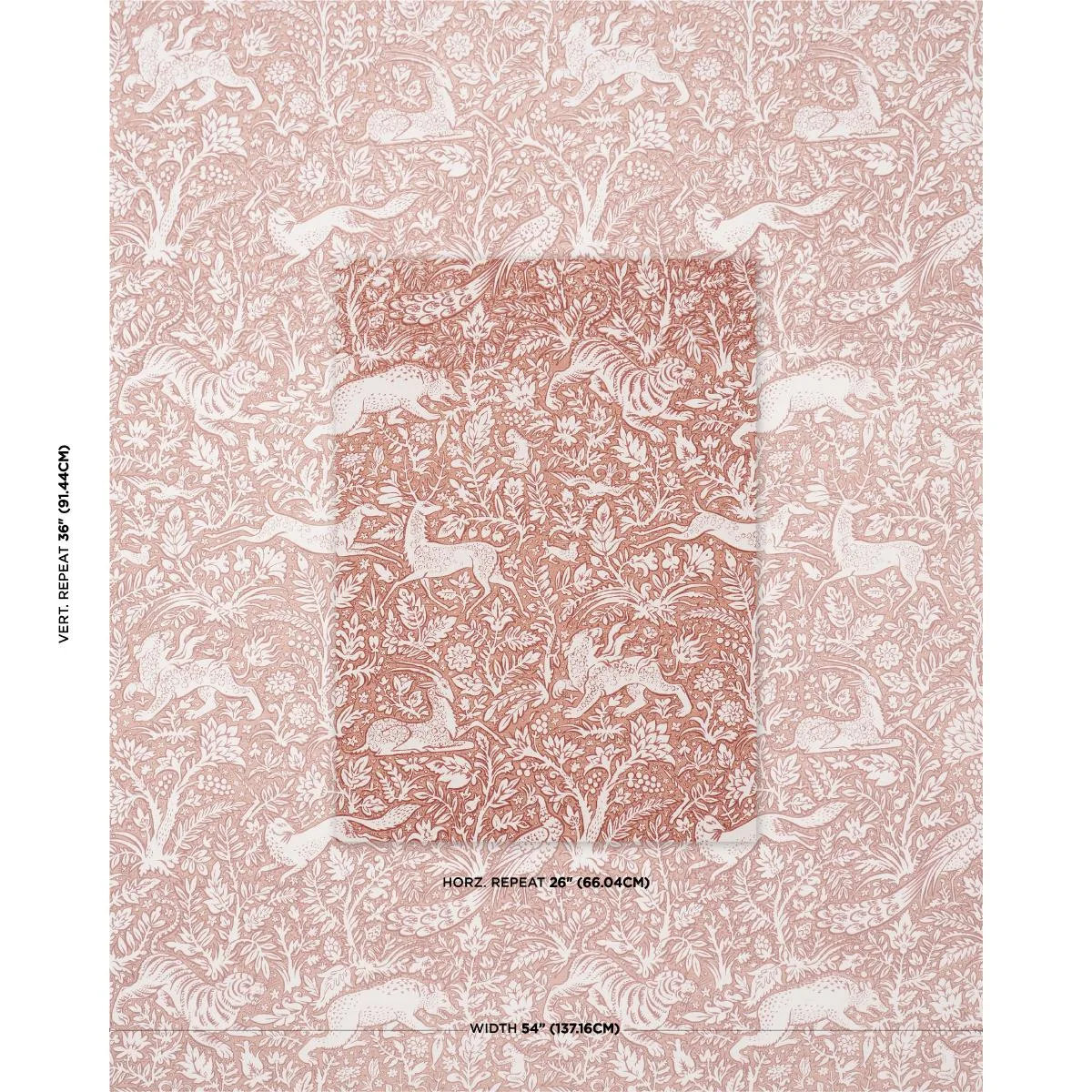 Schumacher 2603277 Khan's Park Mediterranean Spice fabric swatch