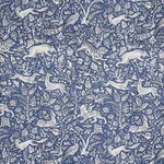 Schumacher 2603101 Khan's Park Navy fabric swatch