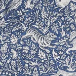 Schumacher 2603101 Khan's Park Navy fabric swatch