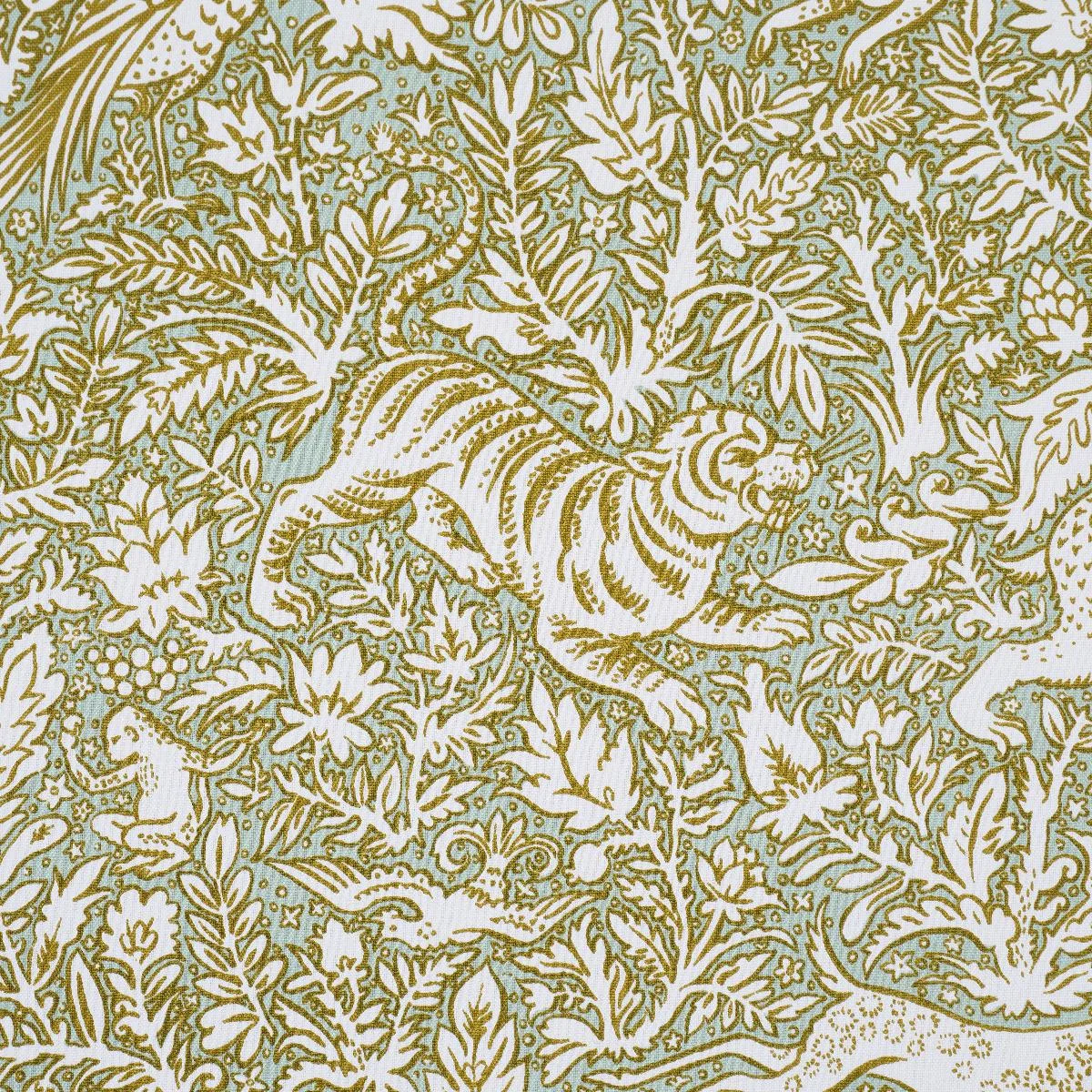 Schumacher 2603276 Khan's Park Sage fabric swatch