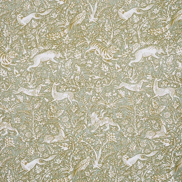 Schumacher 2603276 Khan's Park Sage fabric swatch