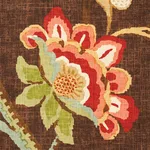 Schumacher 173912 Khantau Tree Mahogany fabric swatch