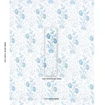 Schumacher 178335 Khilana Floral Porcelain fabric swatch