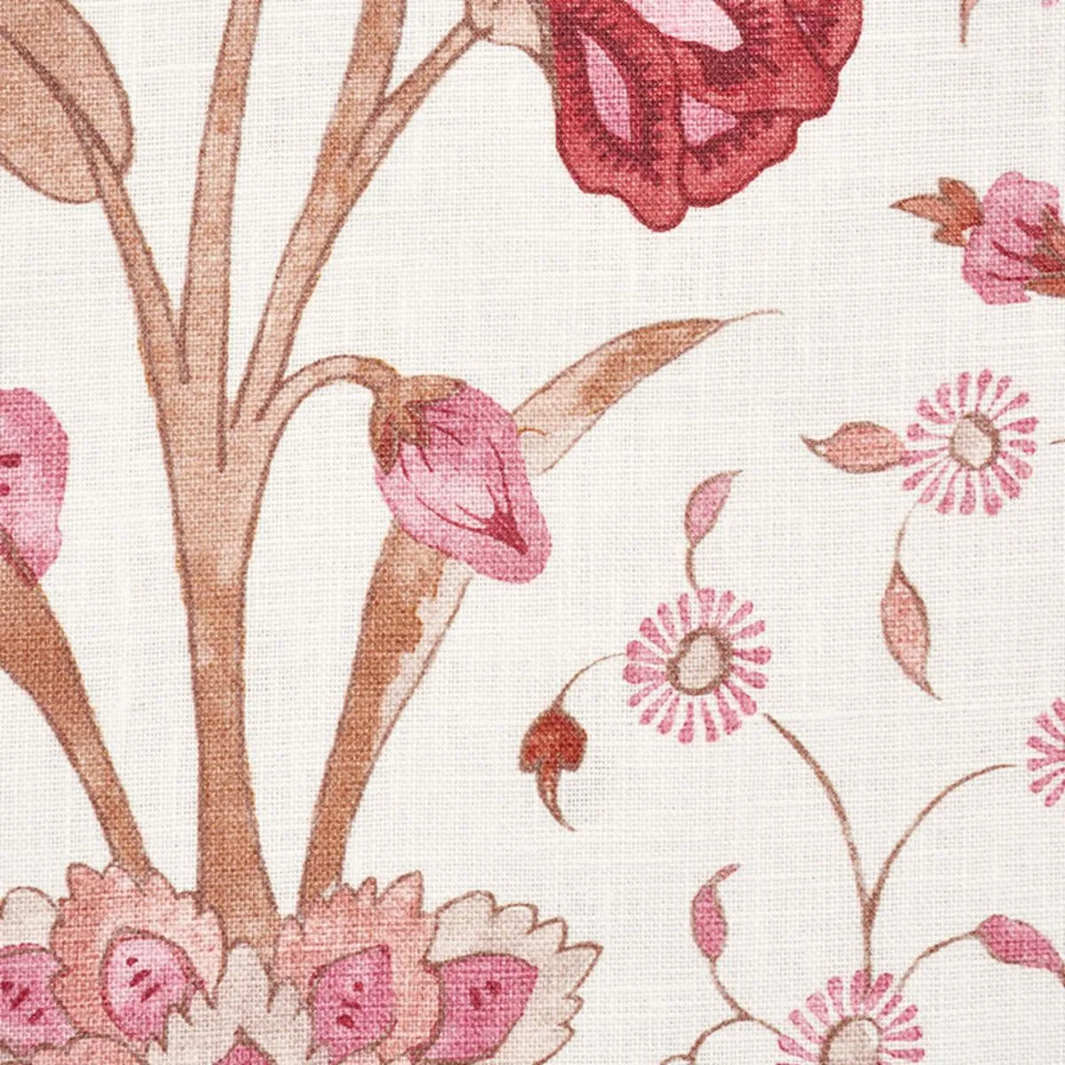Schumacher 178332 Khilana Floral Rose fabric swatch