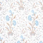 Schumacher 178334 Khilana Floral Sky fabric swatch