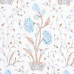 Schumacher 178334 Khilana Floral Sky fabric swatch