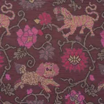 Schumacher 62683 Khotan Weave Aubergine fabric swatch