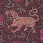 Schumacher 62683 Khotan Weave Aubergine fabric swatch
