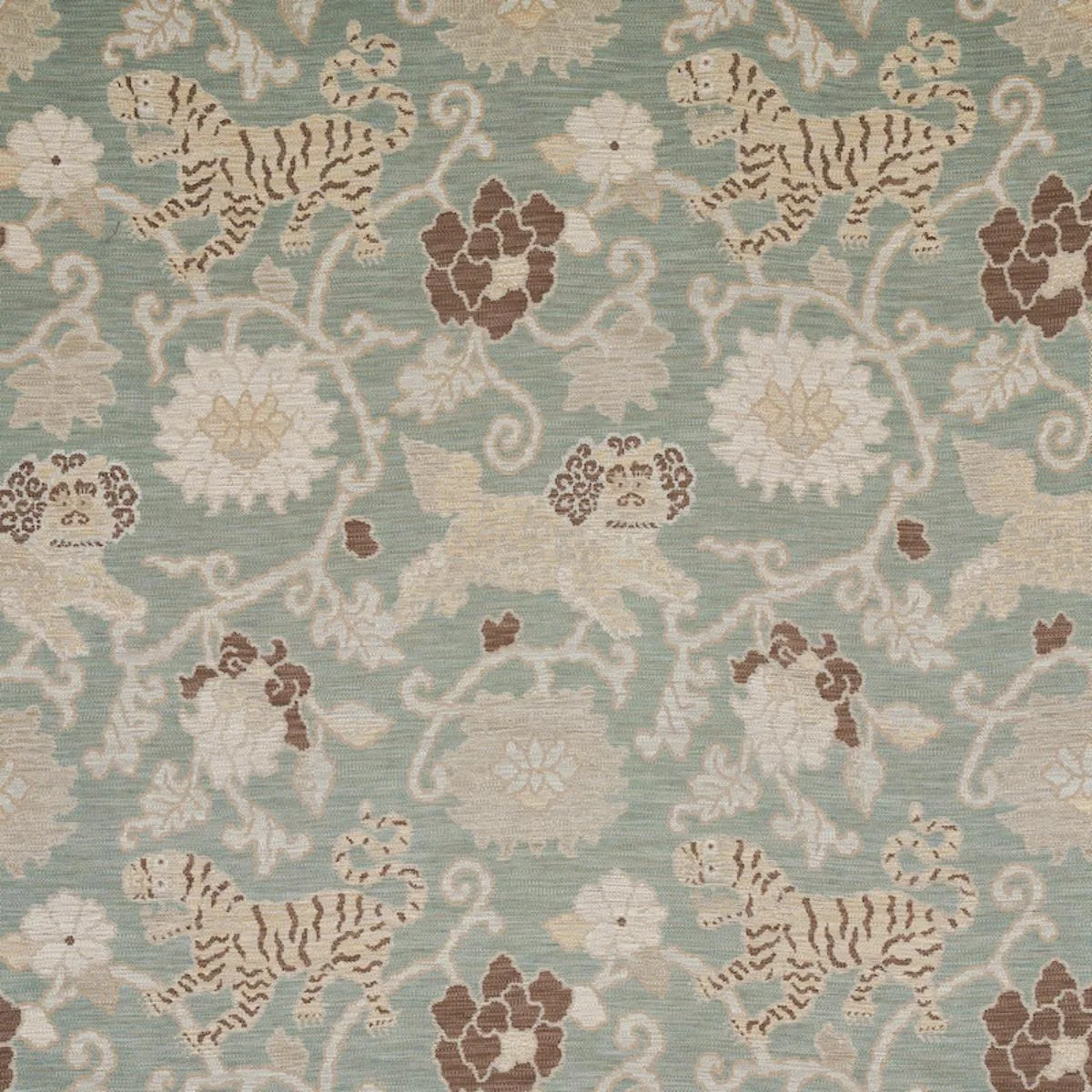 Schumacher 62681 Khotan Weave Mineral fabric swatch