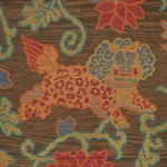 Schumacher 62680 Khotan Weave Sable fabric swatch