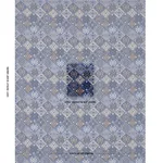 Schumacher 67143 Kilim Weave Blue fabric swatch