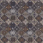 Schumacher 67141 Kilim Weave Denim fabric swatch
