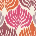 Schumacher 72590 Kimono Ikat Berry fabric swatch