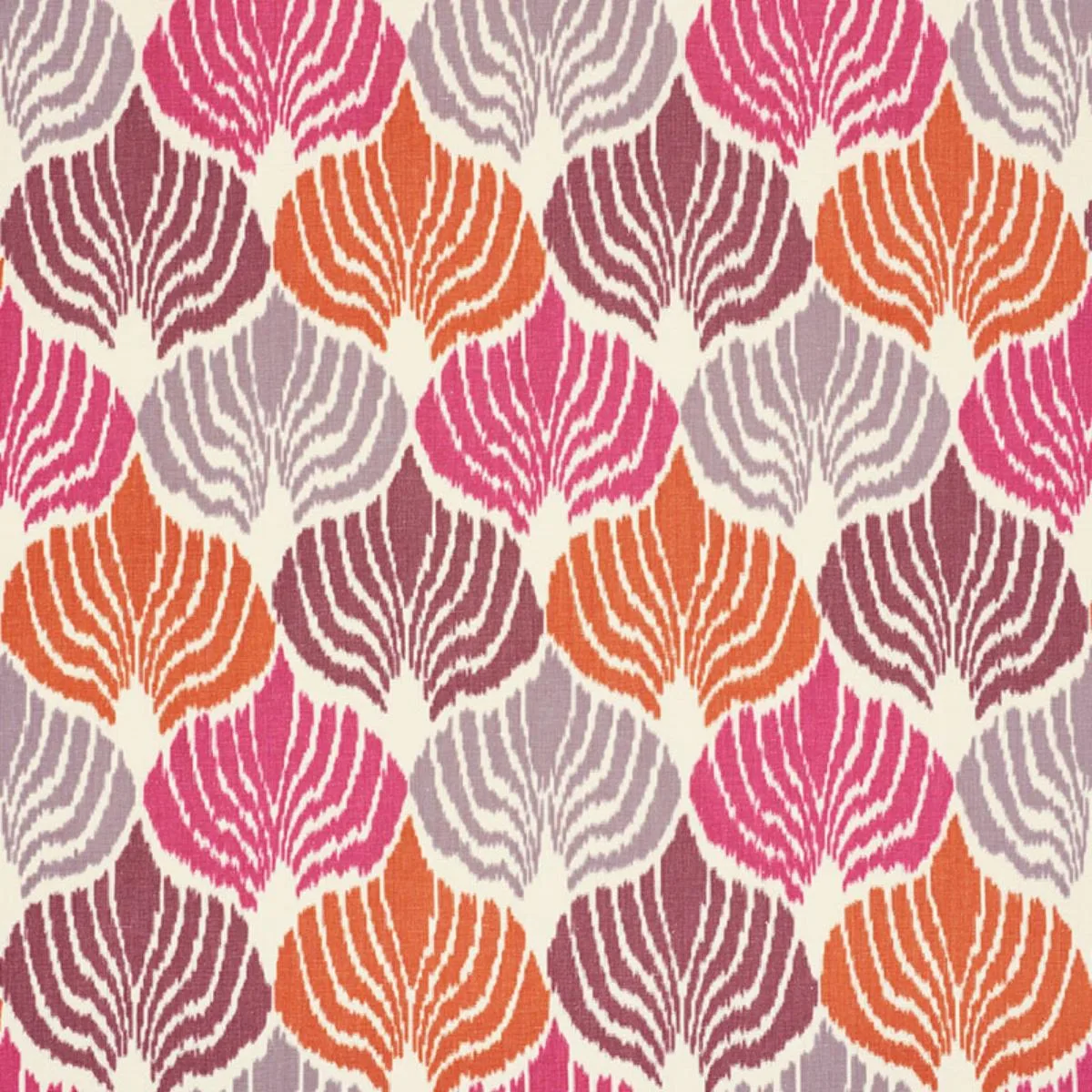 Schumacher 72590 Kimono Ikat Berry fabric swatch