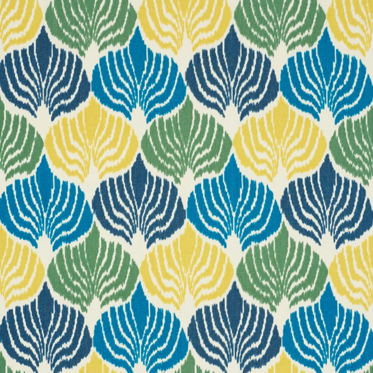 Schumacher 72591 Kimono Ikat Coastal fabric swatch
