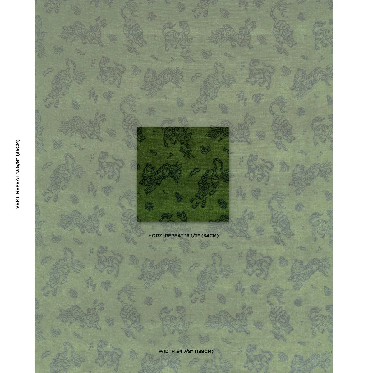 Schumacher 82171 Kinabalu Velvet Emerald fabric swatch