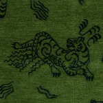 Schumacher 82171 Kinabalu Velvet Emerald fabric swatch