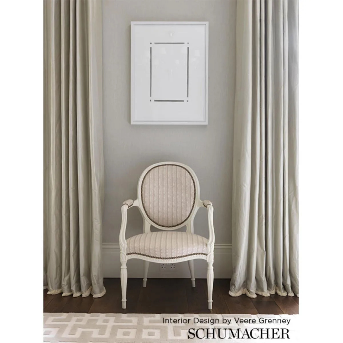 Schumacher 176136 Kiosk Burnt Orange fabric swatch