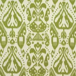 Schumacher 69483 Kiva Embroidered Ikat Grass fabric swatch