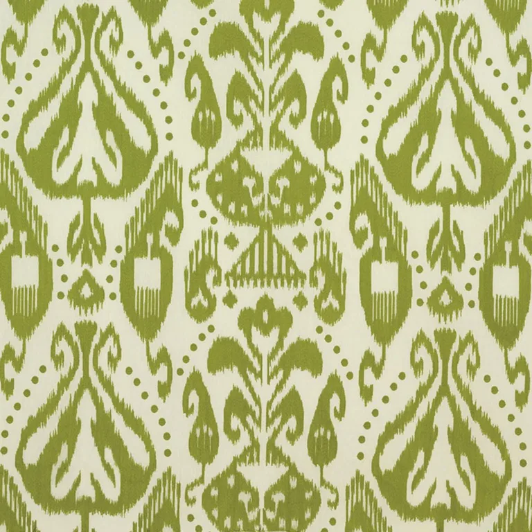 Schumacher 69483 Kiva Embroidered Ikat Grass fabric swatch