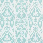 Schumacher 69481 Kiva Embroidered Ikat Sky fabric swatch