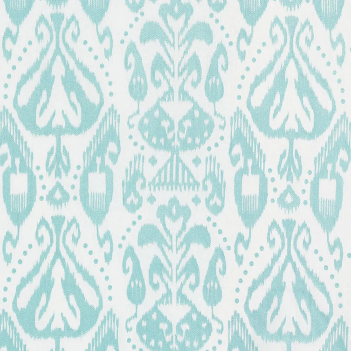 Schumacher 69481 Kiva Embroidered Ikat Sky fabric swatch
